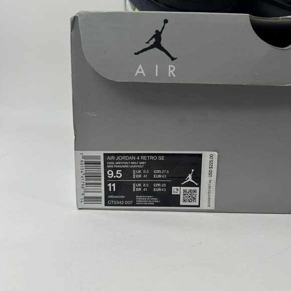 Nike Shoes Air Jordan 4 Retro SE “Neon 95” 2024 - Picture 6 of 6